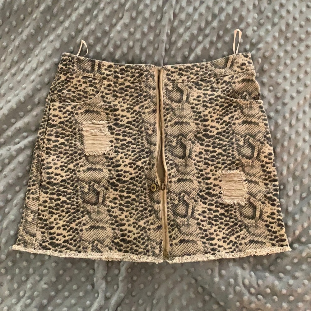 Snakeskin skirt - never worn